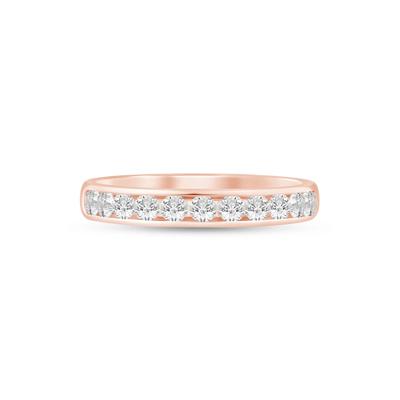 Diamond Channel Band in 14K Rose Gold (1/2 ct. tw.)