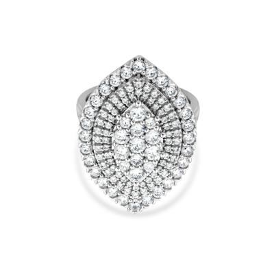 Lab Grown Diamond Multi-Halo Ring in 10K White Gold (2 1/2 ct. tw.)