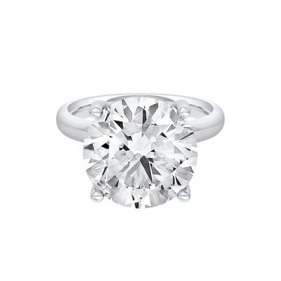 Lab Grown Diamond Round Solitaire Ring in 14K White Gold (9 ct.)