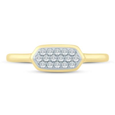 Diamond Ring in 10K Yellow Gold (1/8 ct. tw.)