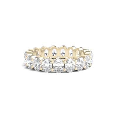 Oval-Shaped Diamond Wedding Band with Eternity Setting in 14K Yellow Gold (4 ct. tw.)