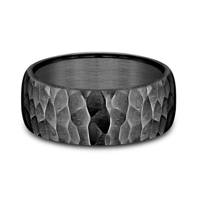 Men's Hammer Finish Band in Tantalum, 8MM