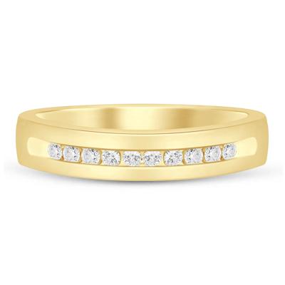 Men's Diamond Channel-Set Band in 14K Yellow Gold (1/4 ct. tw.)