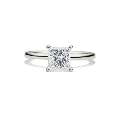 Lab Grown Diamond Princess-Cut Solitaire Engagement Ring in Platinum (1 1/2 ct.)