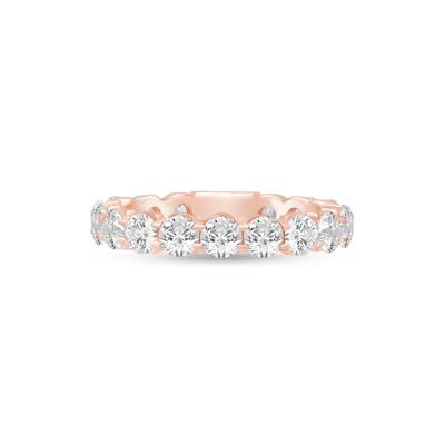 Round-Cut Sizeable Diamond Eternity Band in 14K Rose Gold (3 ct. tw.)