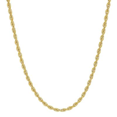 Glitter Rope Chain in 14K Yellow Gold, 22"