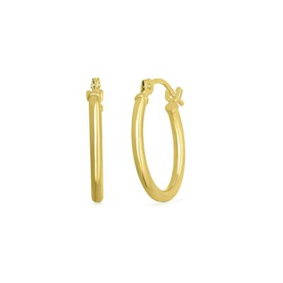 Polished Hoop Earrings in 14K Yellow Gold