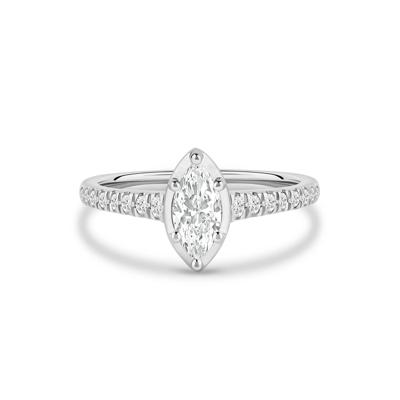 Marquise-Cut Diamond Engagement Ring in 14K White Gold (3/4 ct. tw.)