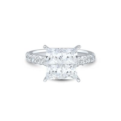 Lab Grown Diamond Composite Engagement Ring in 10K White Gold (4 ct. tw.)