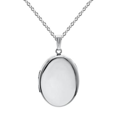Oval Locket in Sterling Silver