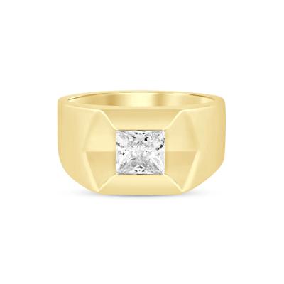 Men's Lab Grown Diamond Ring in 10K Yellow Gold (1 1/2 ct. tw.)
