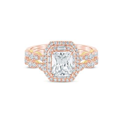 Adriana Lab Grown Diamond Engagement Ring Set in 14K Rose and Yellow Gold (2 1/4 ct. tw.)
