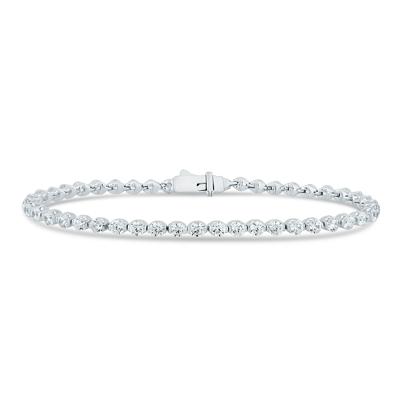 Lab Grown Diamond Tennis Bracelet in 14K White Gold (5 ct. tw.)