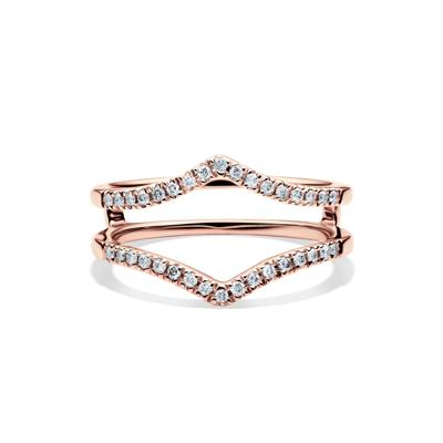 Diamond Chevron Insert in 10K Rose Gold (1/5 ct. tw.)