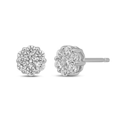 1/2 ct. tw. Diamond Stud Earrings in 10K White Gold