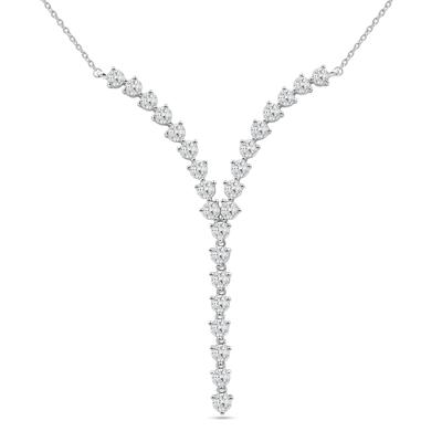 Lab Grown Diamond Y Necklace in 14K White Gold (3 ct. tw.)