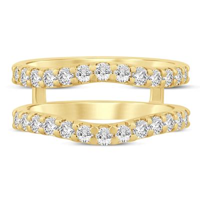 Diamond Chevron Insert in 14K Yellow Gold