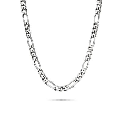 Figaro Chain in Sterling Silver, 24"
