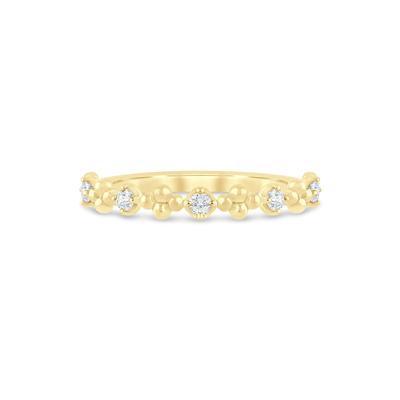 Lab Grown Diamond Stack Band in 10K Yellow Gold (1/8 ct. tw.)