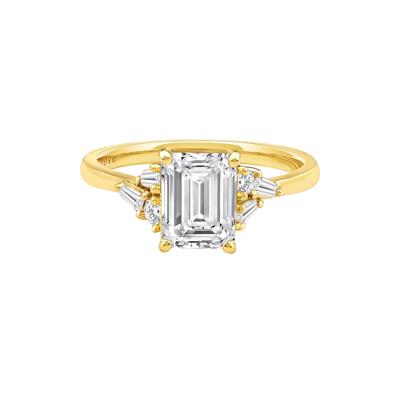 Lyla Lab Grown Diamond Emerald-Cut Engagement Ring in 14K Yellow Gold (2 1/4 ct. tw.)