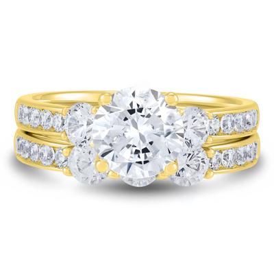 Lab Grown Diamond Bridal Set in 14K Yellow Gold (3 ct. tw.)