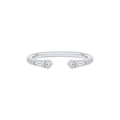 Lab Grown Diamond Open Anniversary Band in 14K White Gold (1/3 ct. tw.)