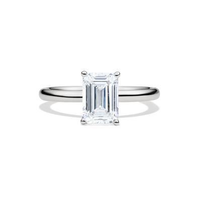 Lab Grown Diamond Emerald-Cut Solitaire 14K White Gold (2 ct.)