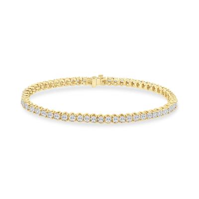 Men's Lab Grown Diamond Line Bracelet (3 ct. tw.)