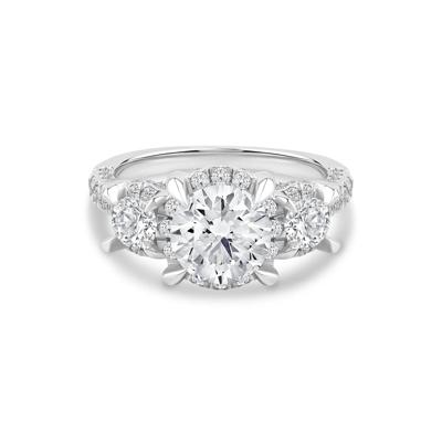 Lab Grown Diamond Engagement Ring in 10K White Gold (2 3/4 ct. tw.)