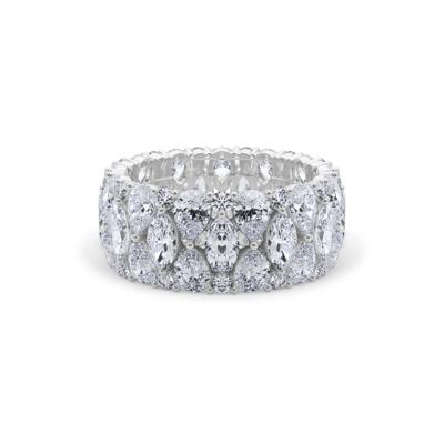 Lab Grown Diamond Multi-Stone Eternity Band in 14K White Gold (6 ct. tw.)