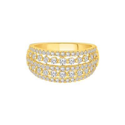 Diamond Five-Row Anniversary Band in 10K Yellow Gold (1 ct. tw.)