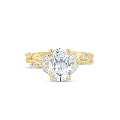 Oval Lab Grown Diamond Engagement Ring in 14K Yellow Gold (2 1/3 ct. tw.)