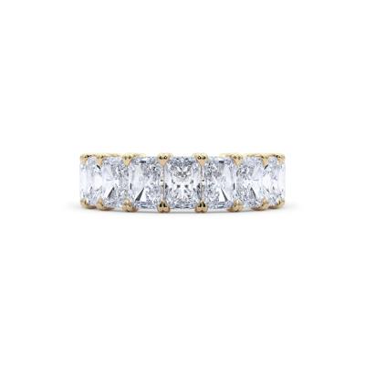 Lab Grown Diamond Radiant-Cut Eternity Band in 14K Yellow Gold (7 ct. tw.)