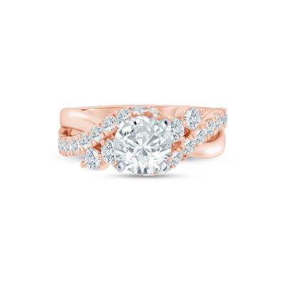 Lab Grown Diamond Semi-Mount in 14K Rose Gold (1 ct. tw.) (Setting Only)