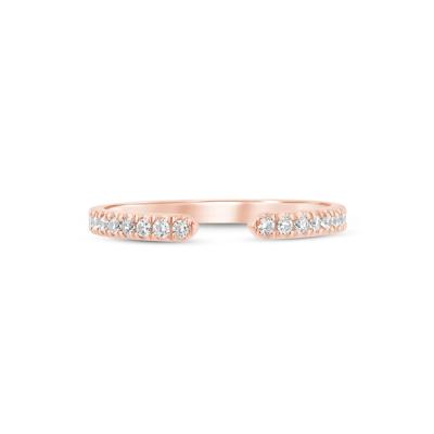 Lab Grown Diamond Open Band in 14K Rose Gold (1/4 ct. tw.)