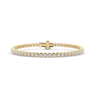 Lab Grown Diamond Tennis Bracelet in 14K Yellow Gold (3 ct. tw.)