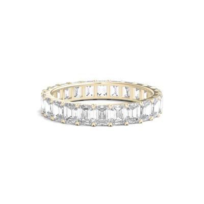 Emerald-Cut Diamond Wedding Band with Eternity Setting in 14K Yellow Gold (3 ct. tw.)