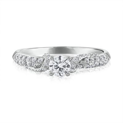 Diamond Engagement Ring in 14K White Gold (5/8 ct. tw.)