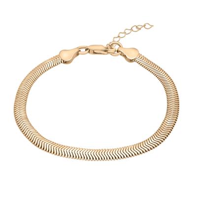 Snake Chain Bracelet in Vermeil, 7.5"