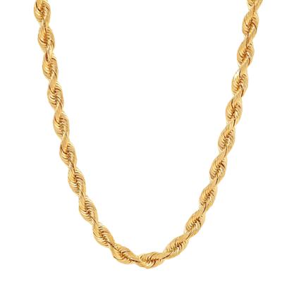 Silk Rope Chain in 14K Yellow Gold, 4.3MM, 20”