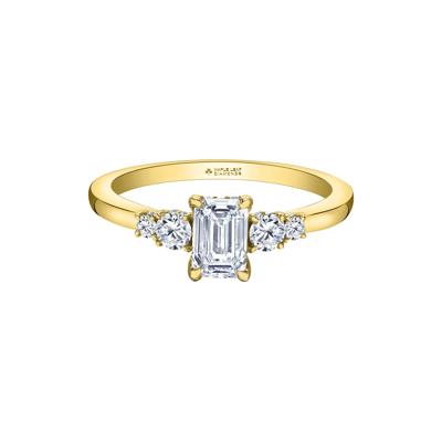 Emerald Step-Cut Diamond Engagement Ring in 14K Yellow Gold (1 ct. tw.)