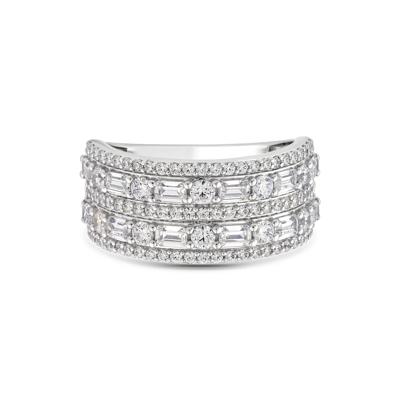 Lab Grown Diamond Five-Row Band in 10K White Gold (2 ct. tw.)