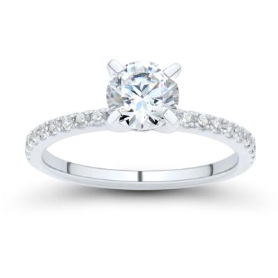 1/5 ct. tw. Diamond Semi-Mount Engagement Ring in 14k White Gold (Setting Only)