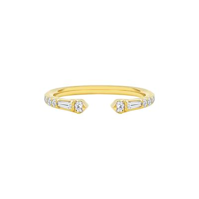 Lab Grown Diamond Open Anniversary Band in 14K Yellow Gold (1/3 ct. tw.)