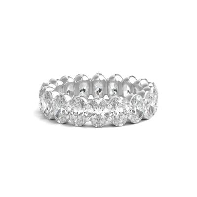Lab Grown Oval Diamond Eternity Band in Platinum (7 ct. tw.)