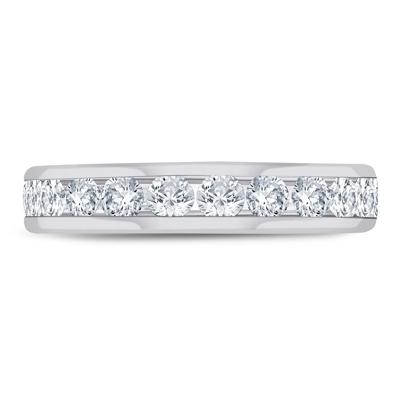 Diamond Channel-Set Anniversary Band in Platinum (1/2 ct. tw.)
