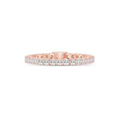 Round-Cut Sizeable Diamond Eternity Band in 14k Rose Gold (1 ct. tw.)
