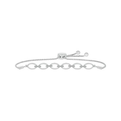 Diamond Bolo Bracelet in Sterling Silver (1/10 ct. tw.)