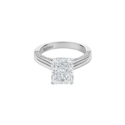 Rosamond Lab Grown Diamond Radiant Cut Ring in Platinum (3 1/3 ct. tw.)
