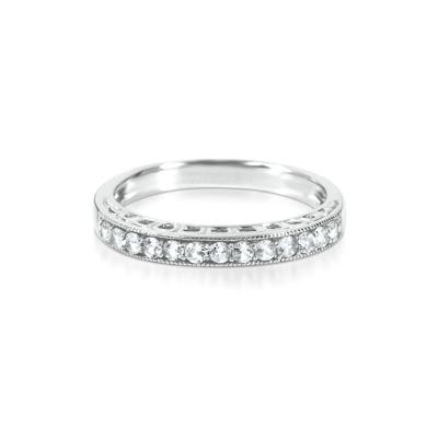 Lab Created White Sapphire Stack Ring in Sterling Silver